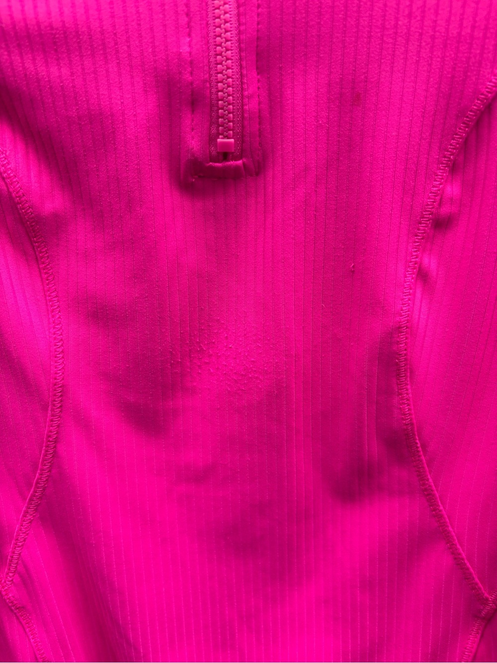 Spyder Active Hot Pink Ribbed Quarter Zip Pullover XS - Picture 2 of 5